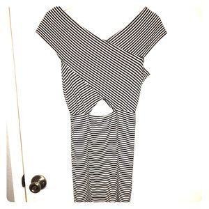 Black and white dress